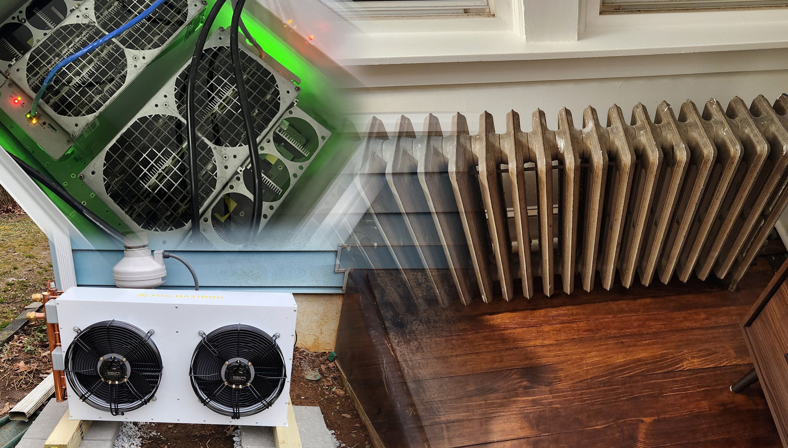 I heat my 100 yr old home with Immersion Bitcoin Mining